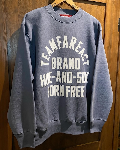 スウェット / HIDEANDSEEK(ハイドアンドシーク) / COLLEGE SWEAT SHIRT(24SS)(D-BLUE)(HC-020624)