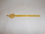 ハート型ベークライト簪 bakelite work ornamental hair pin(No16)