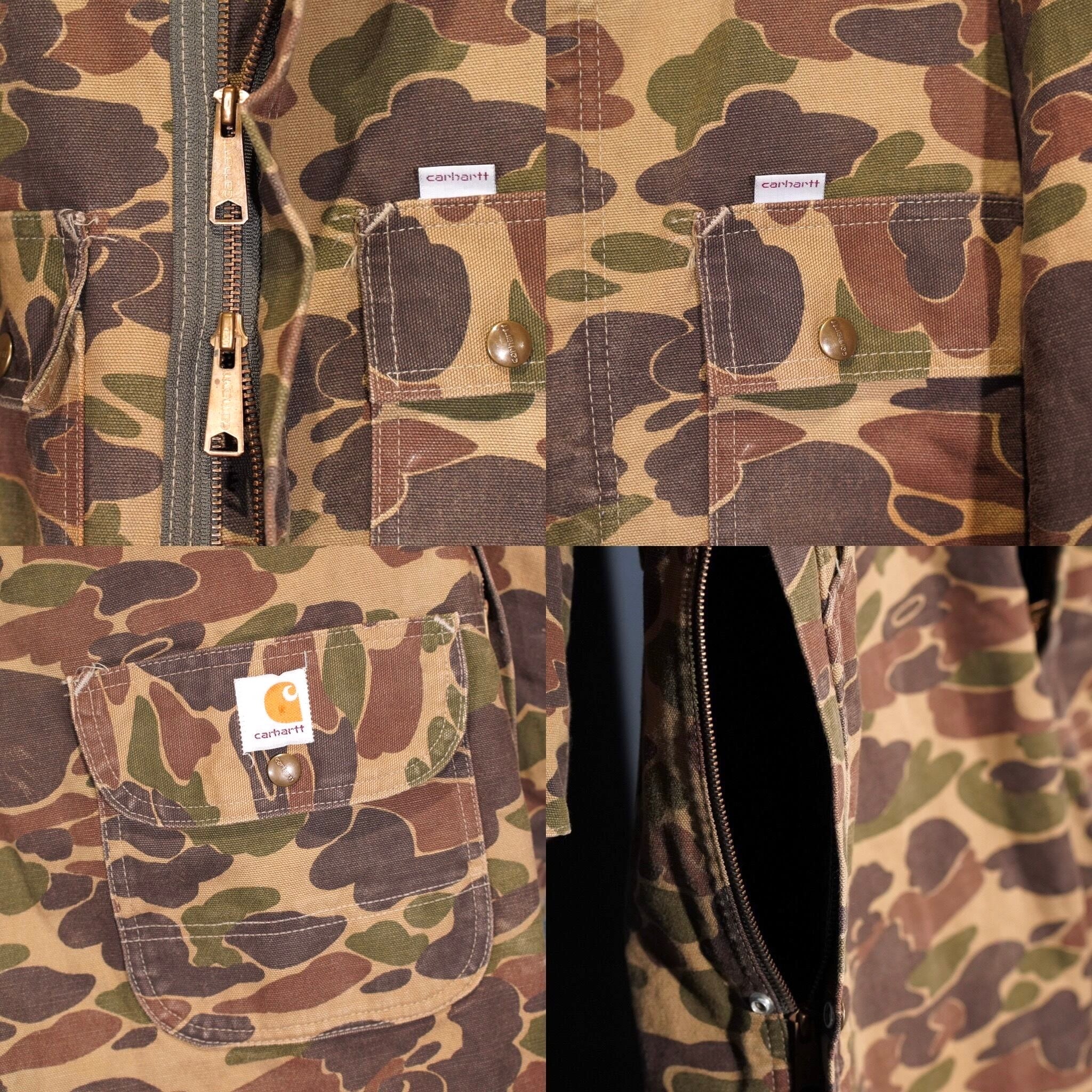 80's USA VINTAGE Carhartt DUCK HUNTER CAMOUFLAGE PATTERNED DUCK