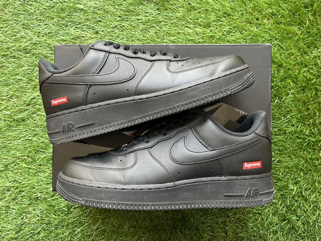 Supreme × NIKE AIR FORCE 1 LOW BLACK CU9225-001 27.5cm 28114