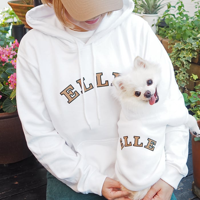 敬老の日 犬 飼い主 服 ブランド お揃い 名前入り 送料無料 セット パーカー おしゃれ 愛犬とお揃い 犬服 ペアルック 名入れ 親子 小型犬 ペット 秋冬 犬とお揃いの服