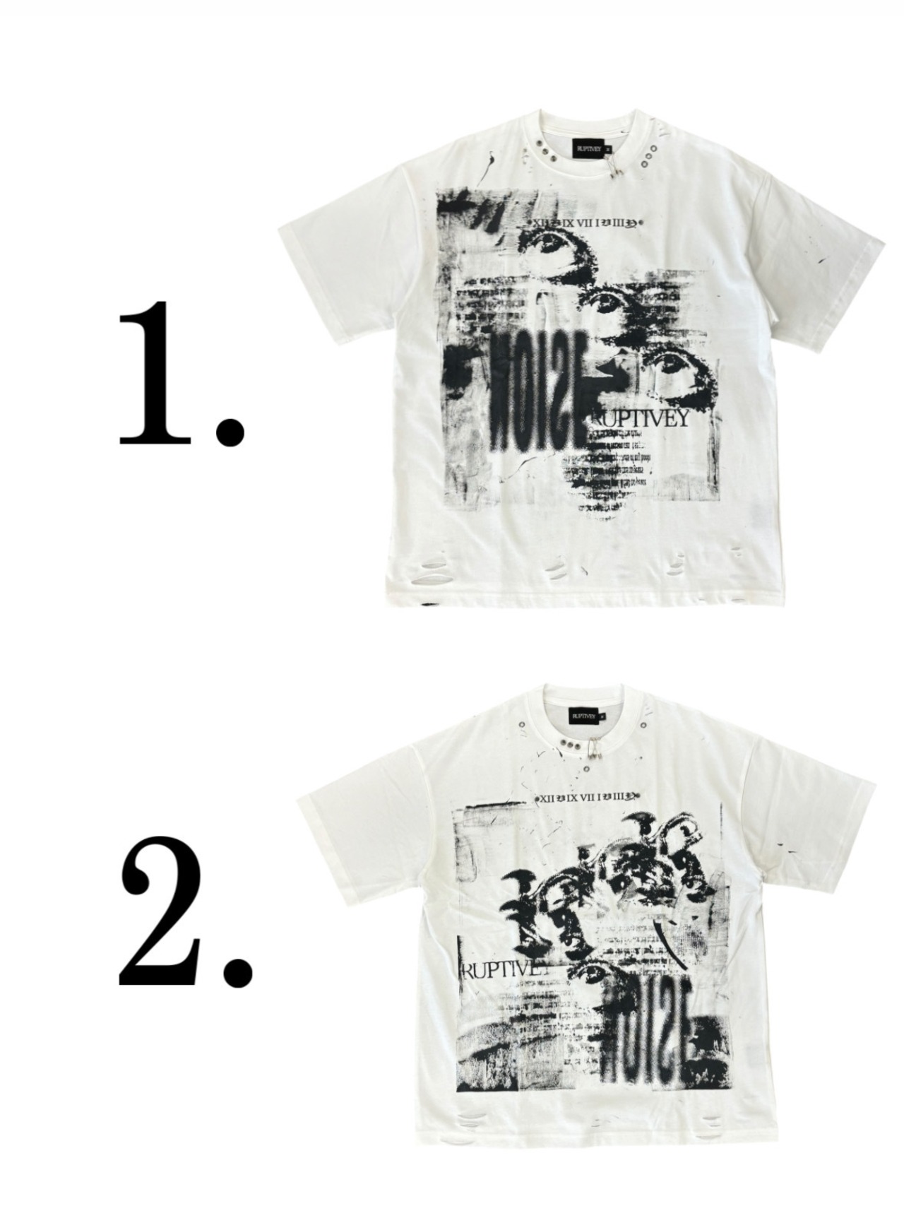 【RUPTIVEY】Graphic logo Tee limited Editions WHITE (sizeM)