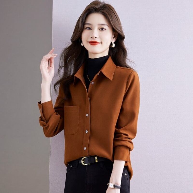 トップス シャツ ジャケット シャツブラウス 重ね着風 オーバー