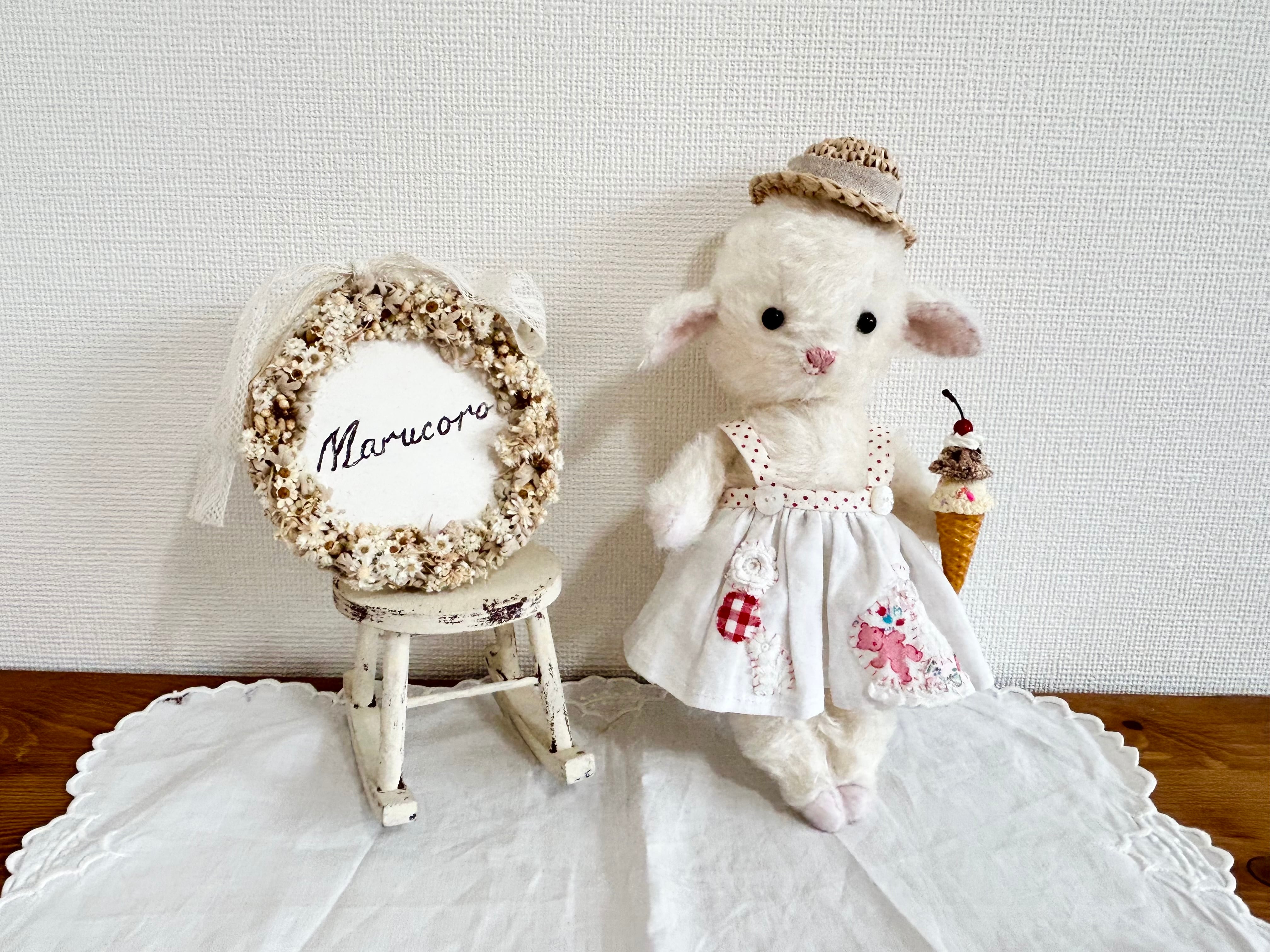 犬の形 クリーム色 ぬいぐるみ marucoro 1796711f45d01c90d8148cfac3057e