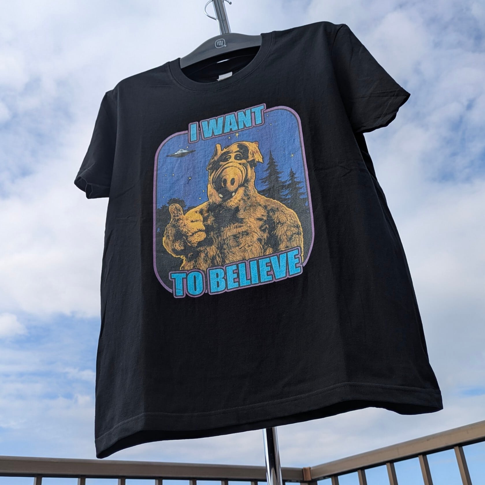 完売SIZEは7月上旬再入荷予定！【 ALF ( アルフ ) 】 『I want to believe』Tシャツ / 80'  90'ドラマ〚アメリカン雑貨 アメトイ〛