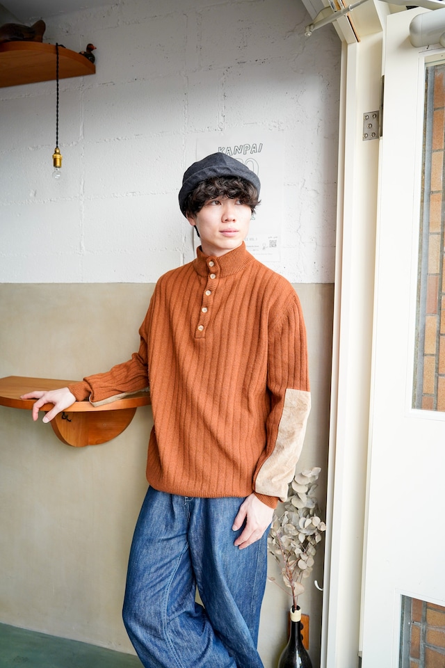 【1980-90s】"Interno8 Roma" Wool & Nylon Knit Sweater / 6-367 【1980-90s】"Interno8 Roma" Wool & Nylon Knit Sweater / 6-367