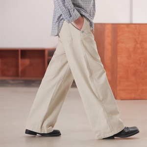 ナチュラルコットン ワイドストレートパンツ N3541
