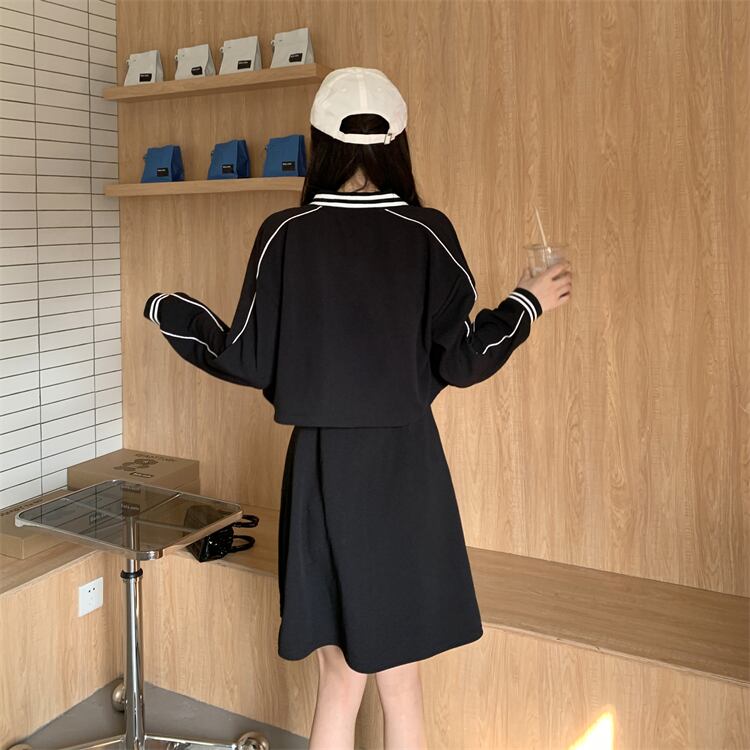 アウター ワンピース ブルゾン シャンパー 膝丈 ひざ丈 膝上 袖あり