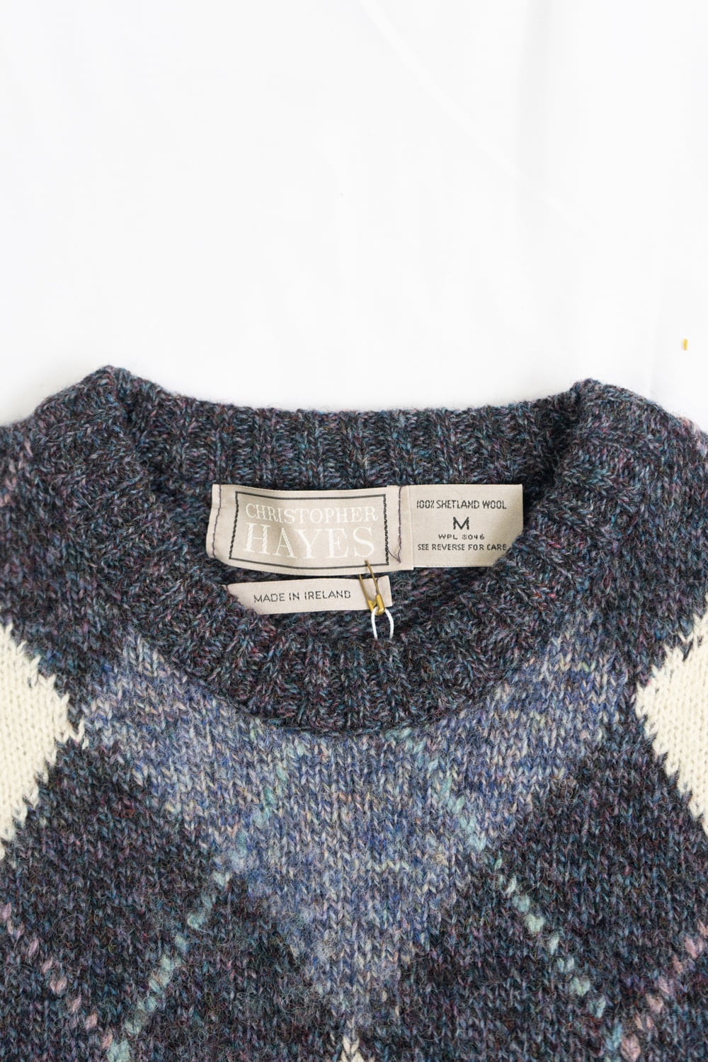 MADE IN IRELAND 】90's CHRISTOPHER HAYES SHETLAND WOOL Sweater