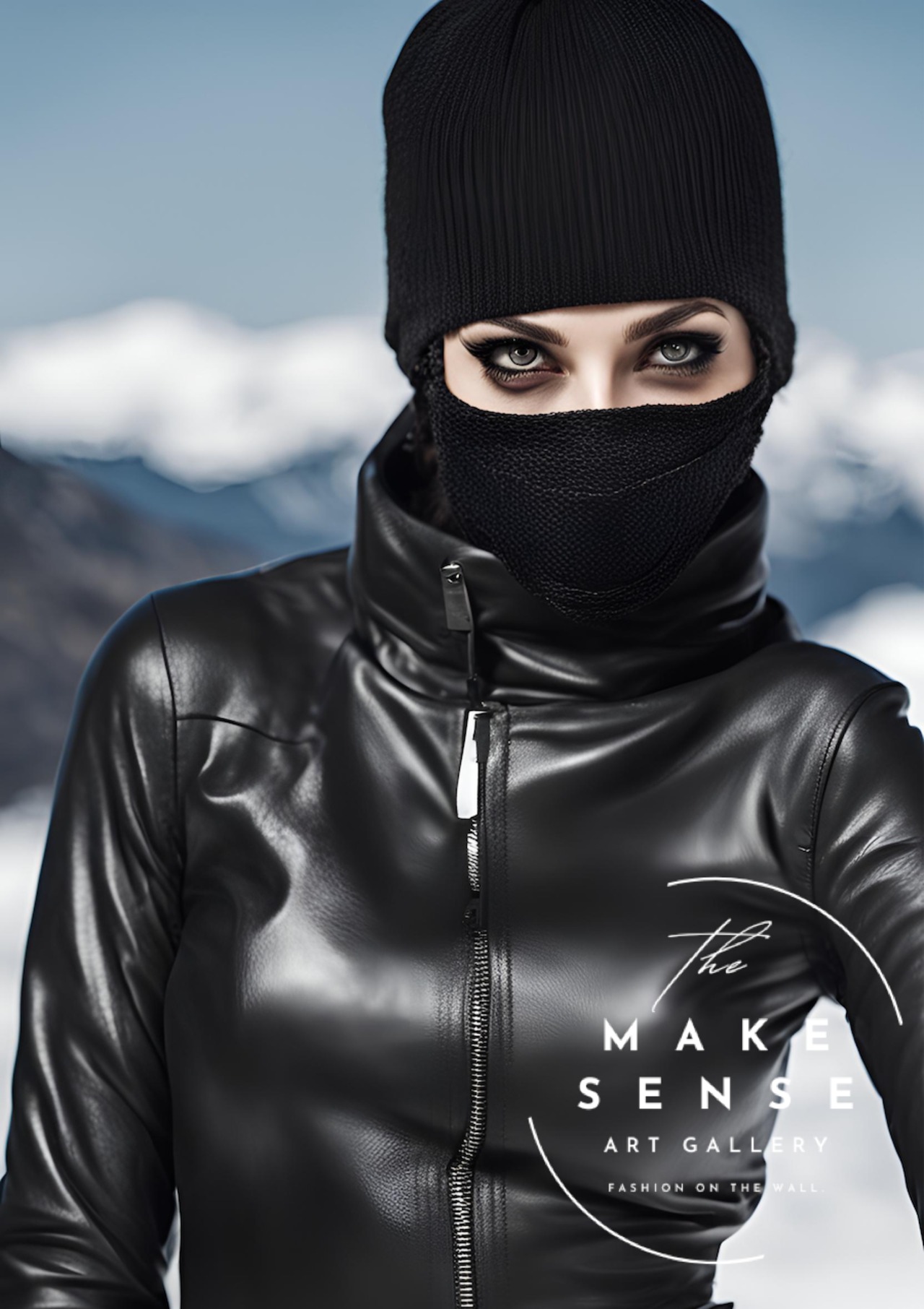 追っ手｜映画のワンシーンのような美しさを描くモダンアートポスター｜非現実的でラグジュアリーな空間をつくる一枚｜A4ポスター