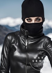 追っ手｜映画のワンシーンのような美しさを描くモダンアートポスター｜非現実的でラグジュアリーな空間をつくる一枚｜A4ポスター