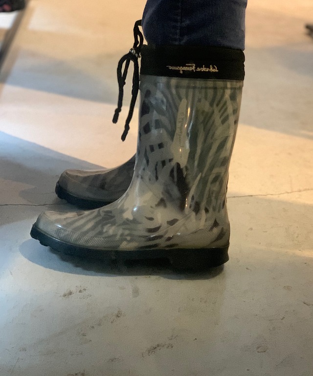 "Salvatore Ferragamo"rain shoes