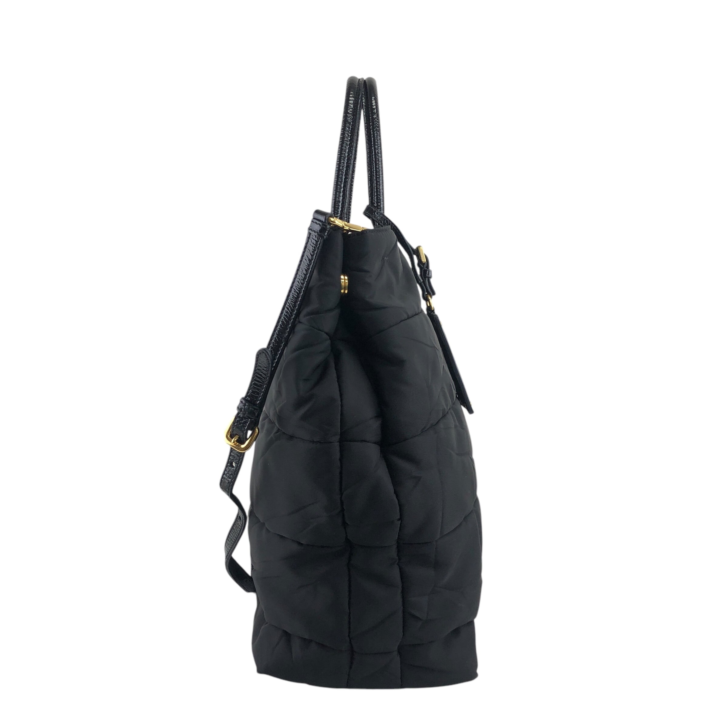 PRADA ナイロン 2wayショルダーバッグ ブラック トライアングルロゴ PRADA プラダ ショルダーバッグ ブラック トライアングルロゴ ナイロン