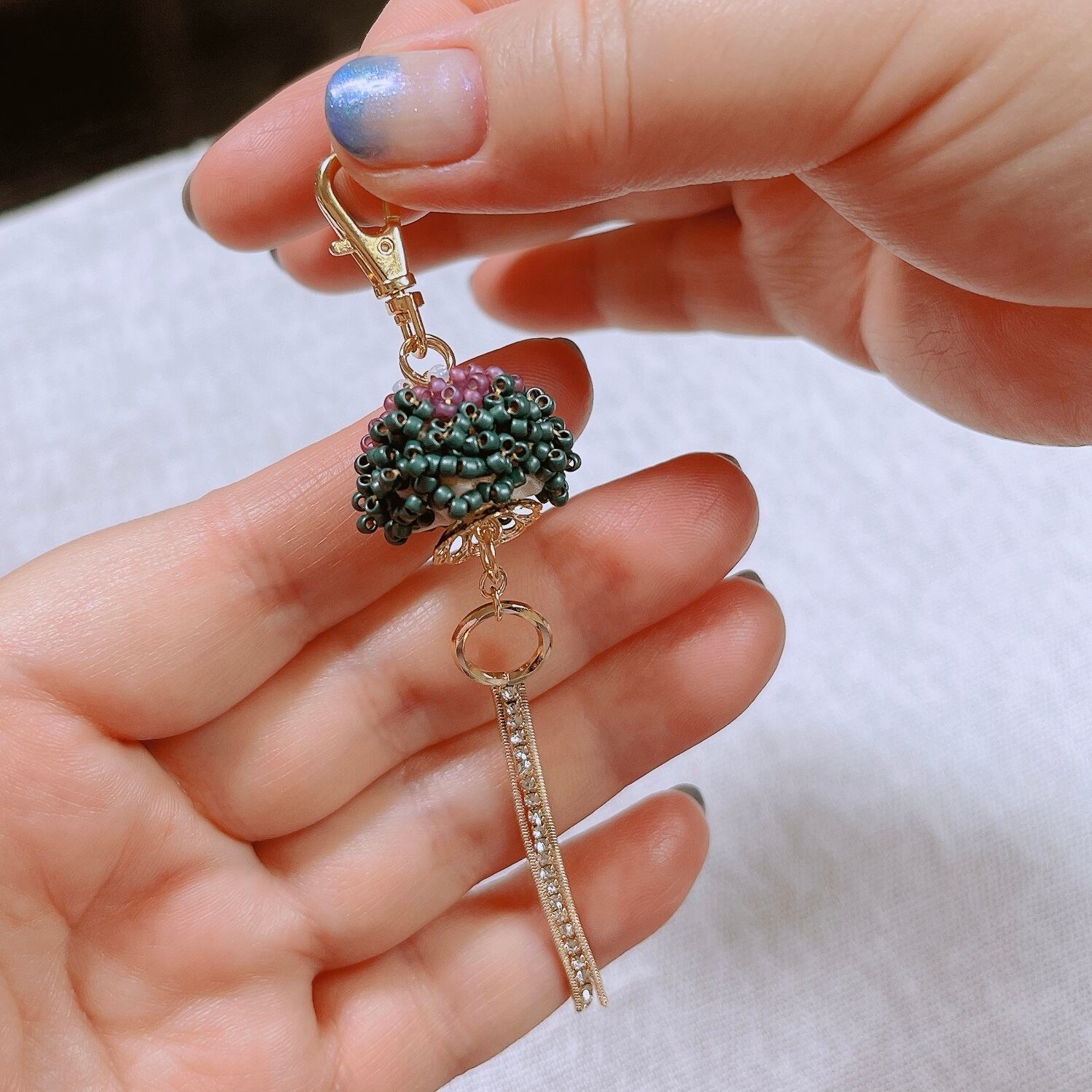ビーズクラゲの刺繍キーホルダーが作れるセット | Beads☆Beans ビーズクラゲの刺繍キーホルダーが作れるセット | Beads☆Beans
