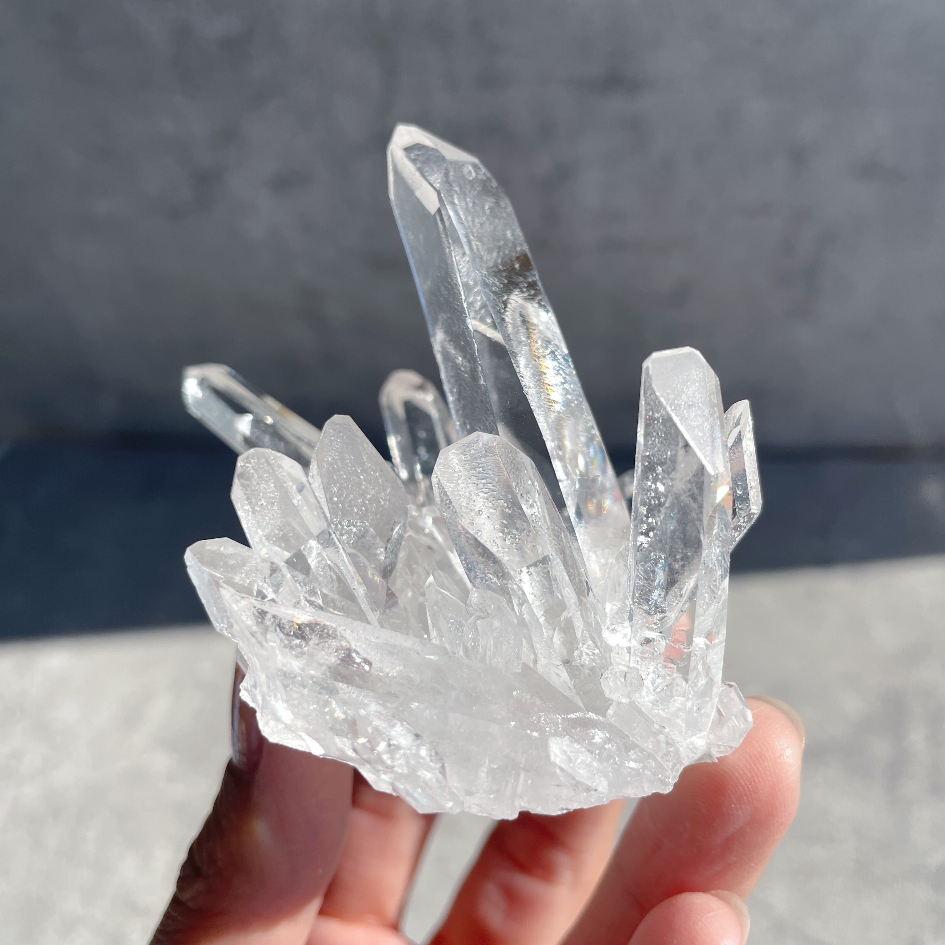 ゼコ産水晶 クリアクォーツクラスター66◇スターブラリークォーツ