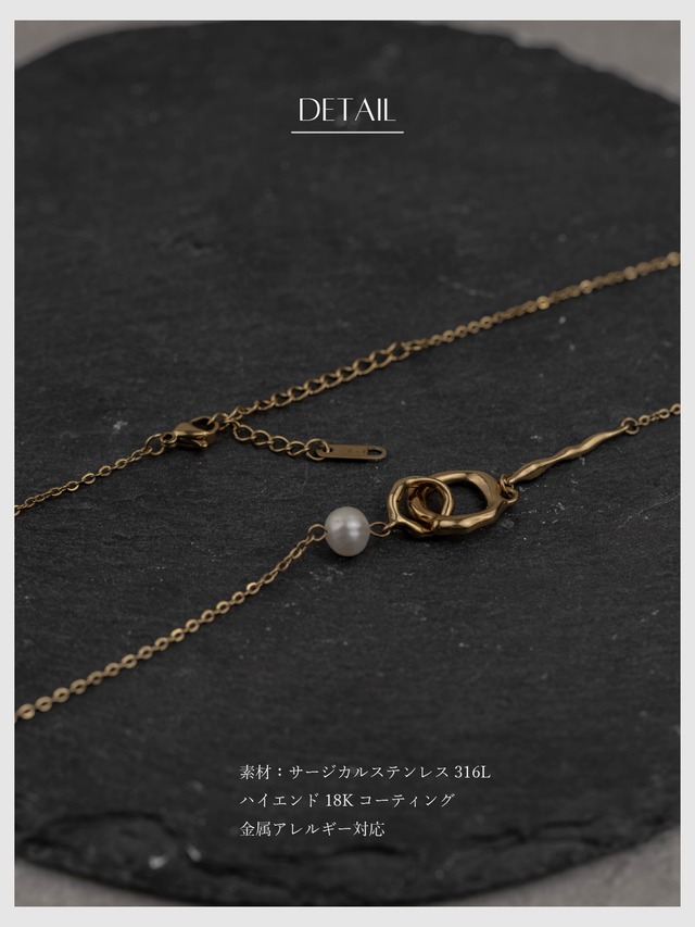 Necklace -Gold-
