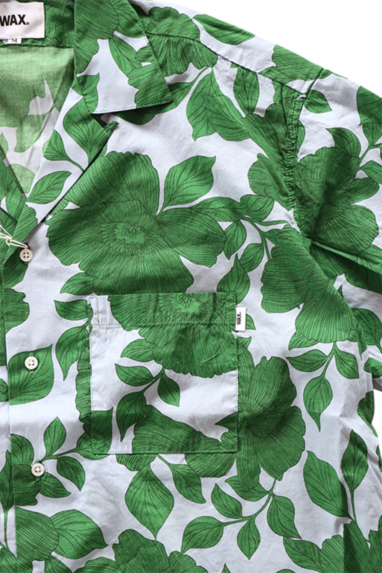 WAX(ワックス) "ALOHA Shirts"(GRN)
