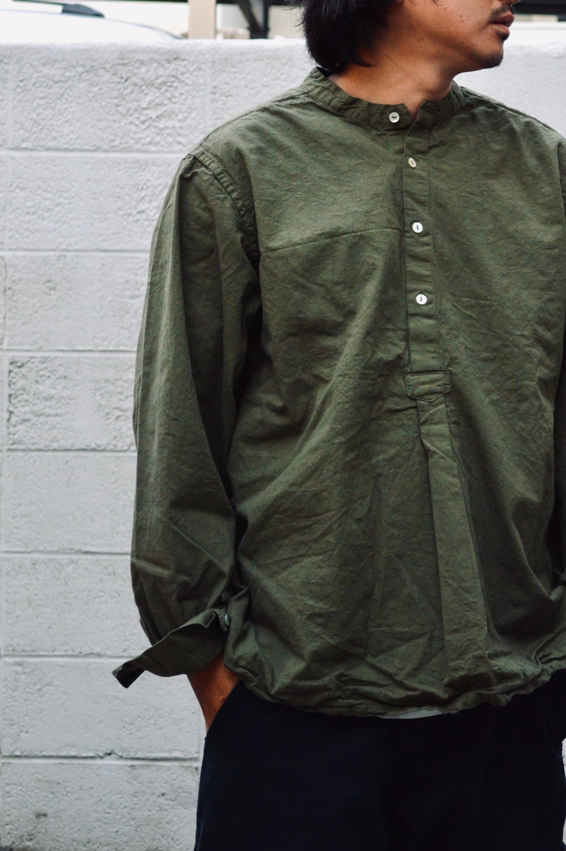 Bulgarian Army 50s reproduction sleeping shirts Dyed Olive
