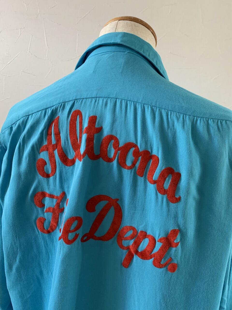 1950～60's Rayon Long Sleeve Bowling Shirt