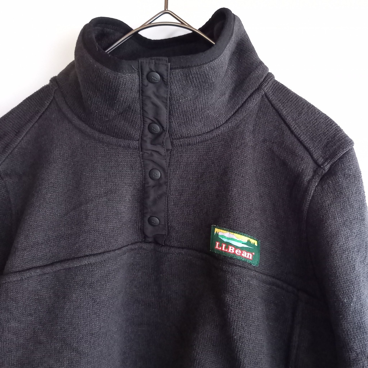 エルエルビーン　ハーフボタン　フリース　プルオーバー　スナップT　裏ボア　Ｍ