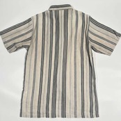 RAIKA ライカ ストライプ 半袖シャツ M/マルチ メンズ ビンテージ