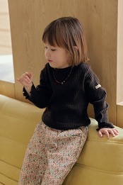 韓国子供服 / 26Autumn / 〖取寄〗MOME / モカフラワーパンツ / キッズ服 /ナチュラル服 / 秋服 *XS~XL*