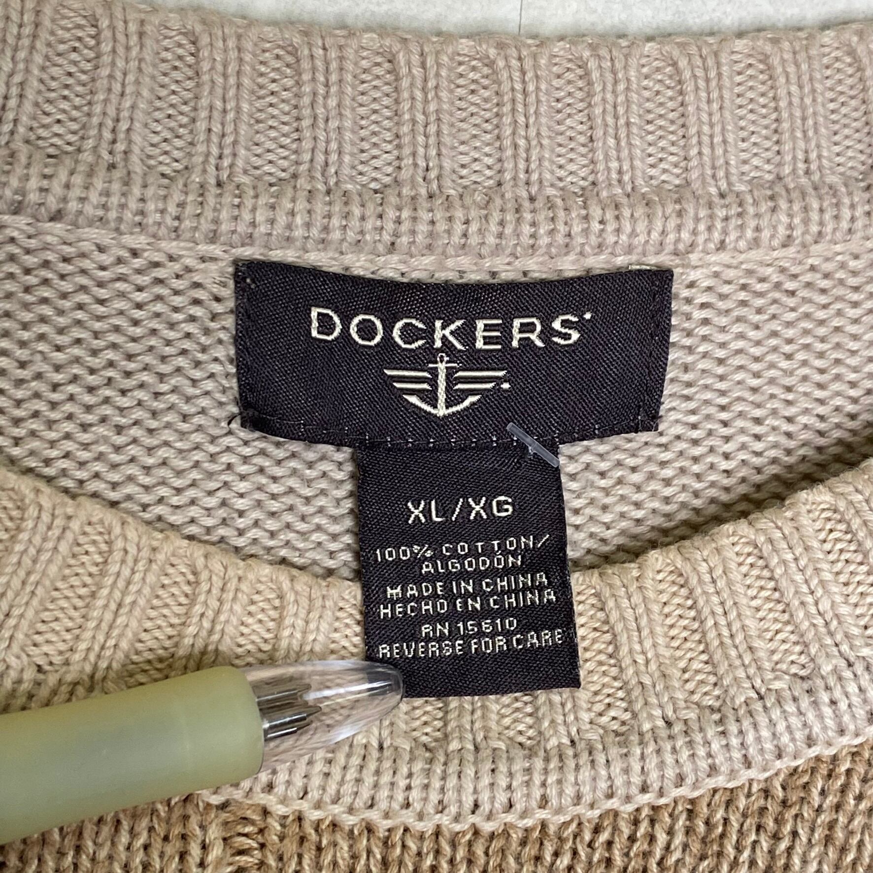 DOCKERS 総柄 コットンニットセーター メンズXXL /eaa368066