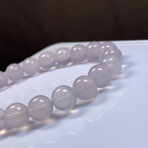 A46.ミルキーパープルカラーレスパープルフローライト・ブレスレット