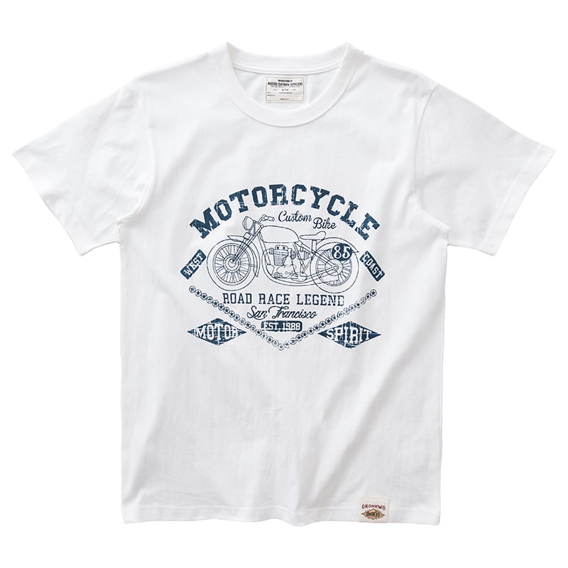 モーターサイクルTシャツ 4色 L0004