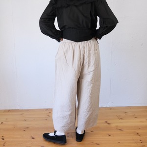 Gauze#(ガーゼ) QUILT ETOILE PANTS リネンウール パンツ