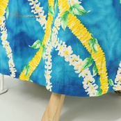 フラダンス 衣装 T&L MUUMUU FACTORY ムームーファクトリー ワンピース ドレス ブルー系 花柄 植物柄 ハワイアンプリント ハワイアン アロハ フラ ダンス レッスン 練習 ハワイアンダンス 青 水色 黄 緑 白 イエロー系 ホワイト系 グリーン系 華やか 鮮やか さわやか かわいい おしゃれ