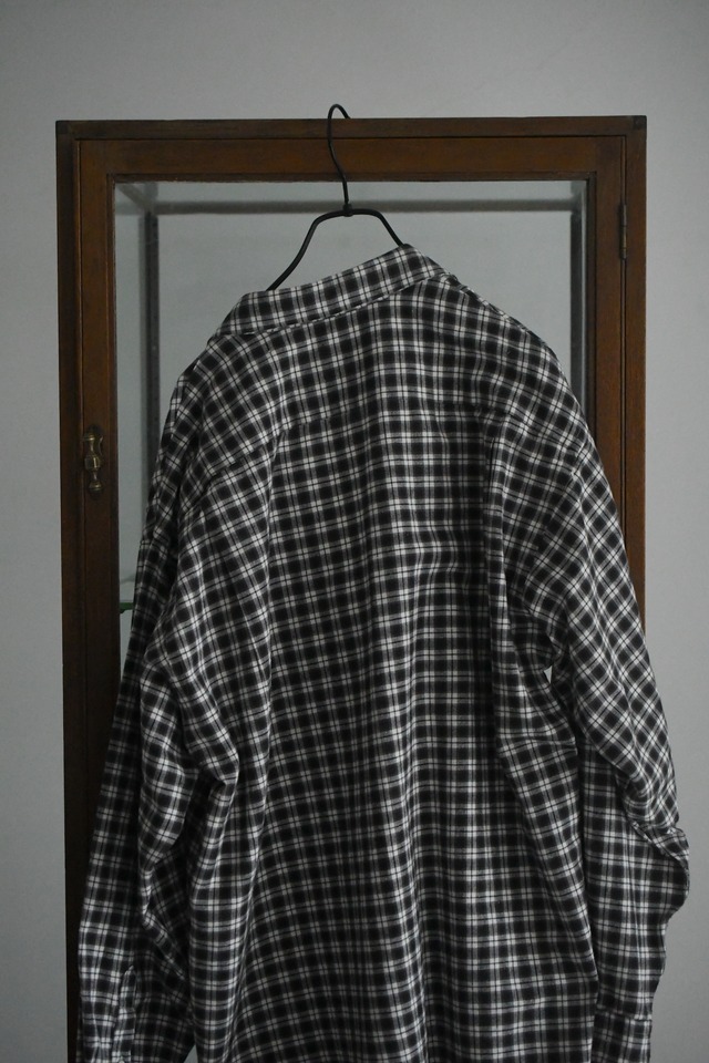BAUTH / COTTON SILK CHECK SHIRTS (CHARCOAL CHECK)
