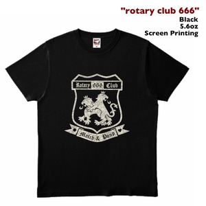 "rotary club 666" #05 -Black- Crack Print