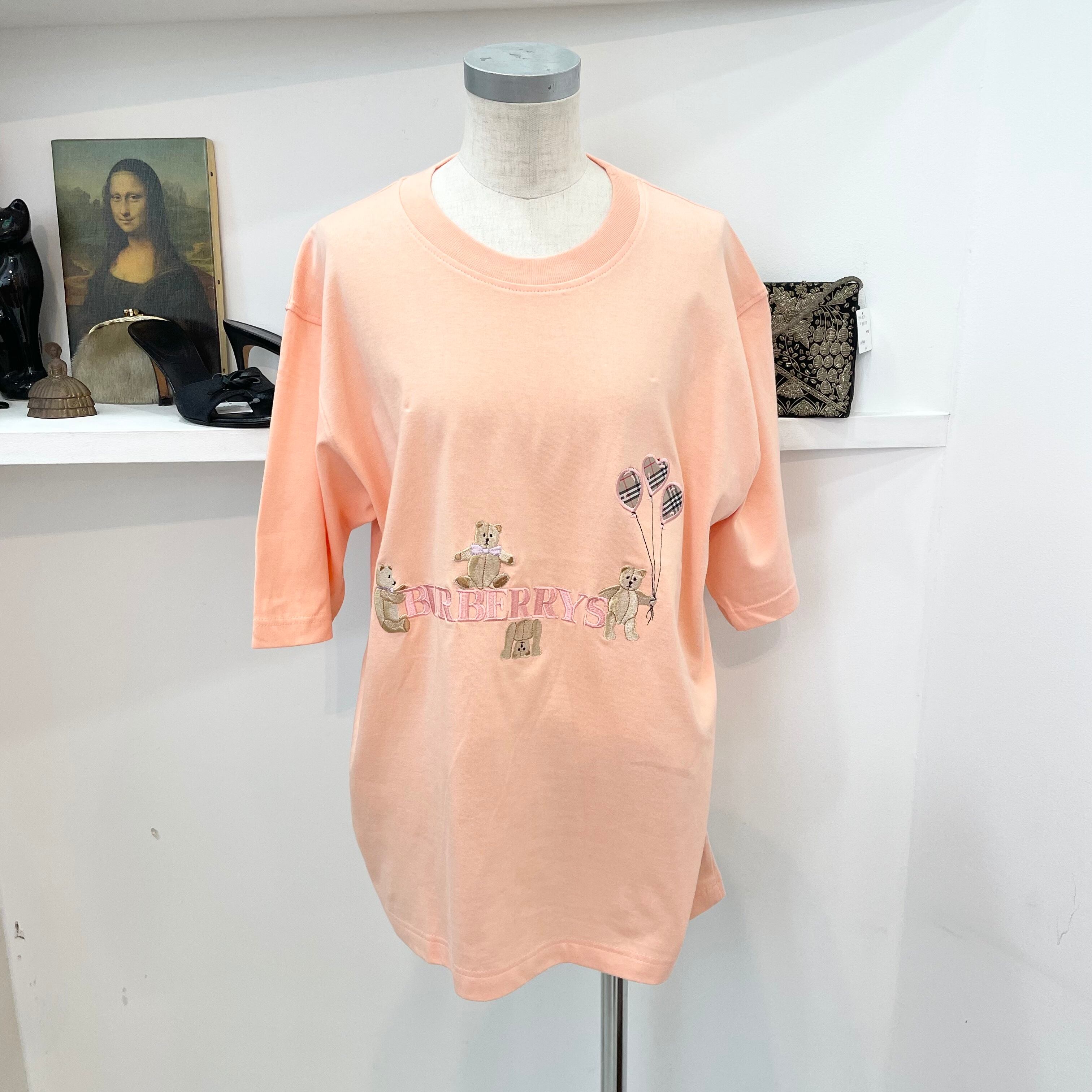 Burberry/tops/bear/Ssize/salmon pink/pink/バーバリー/トップス/半袖 ...