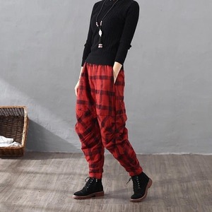 Thick Plaid Loose Pants / 厚手 チェック柄 ルーズ パンツ