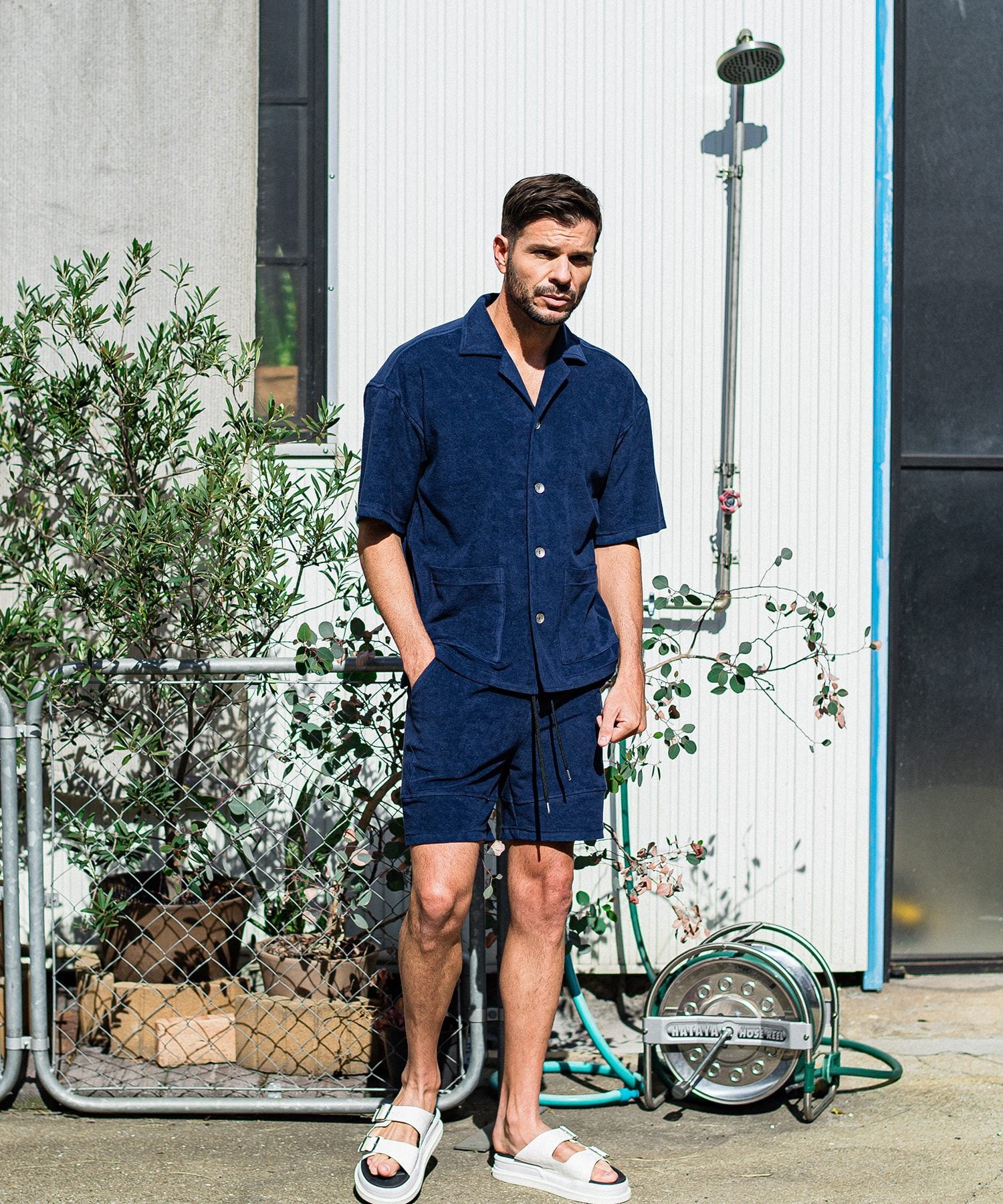 RESOUND CLOTHING - made in japan - / PILE BEACH SHIRTS ビーチ