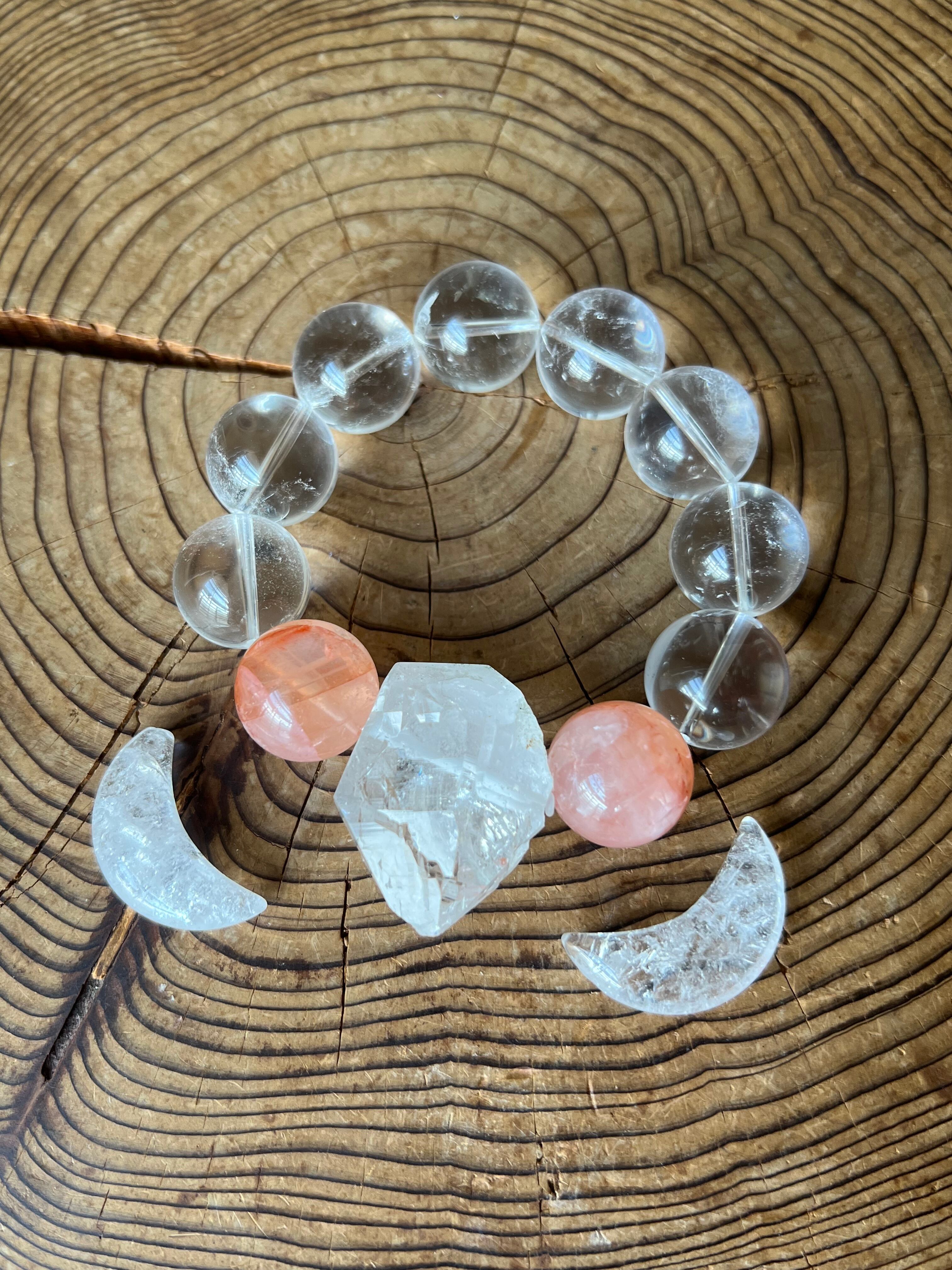 【ツキヨミの傍】パールヴァティ アンナプルナ原石ビーズブレス