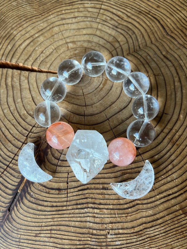 【ツキヨミの傍】パールヴァティ アンナプルナ原石ビーズブレス