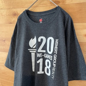 【Hanes】企業系 プリントTシャツ 聖火 Wemert Group Realty XL ビッグサイズ US古着 アメリカ古着