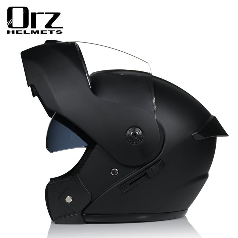 ORZバイクヘルメット システムヘルメット ダブルシールド フルフェイス