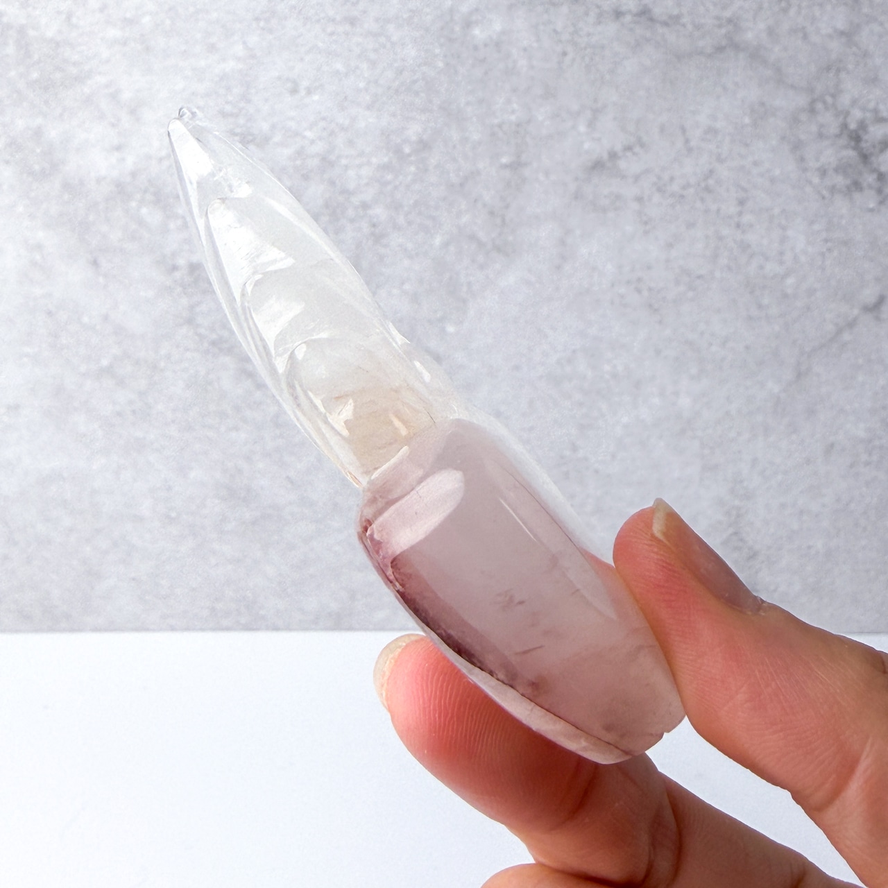 ヘマタイトハートの九尾 専用台座付き  ＊ 天然石