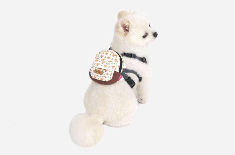 シンプルリュックハーネス&リードセット 3color / 犬 犬用 ハーネス 小型犬 中型犬 ドッグウェア ペット用品 胴輪 