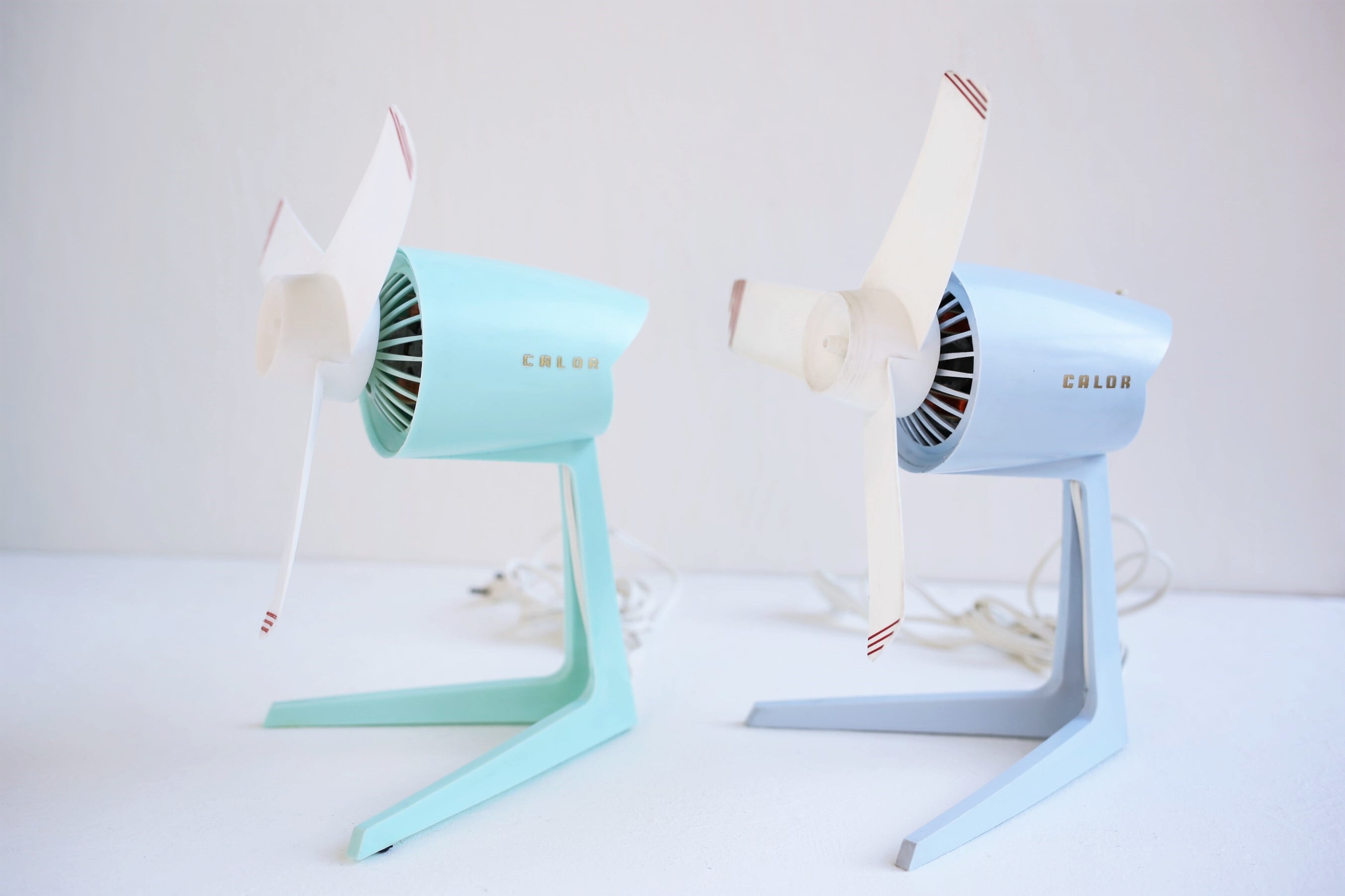 フランス アンティーク ヴィンテージ CALOR ミニ扇風機 フランス アンティーク ヴィンテージ CALOR ミニ扇風機 (ブルー）N