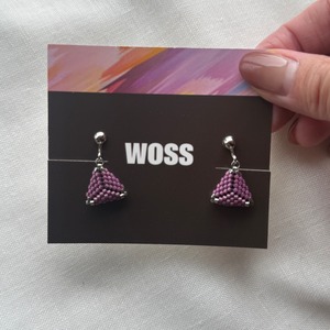 【WOSS】コロンイヤリング（パープル）