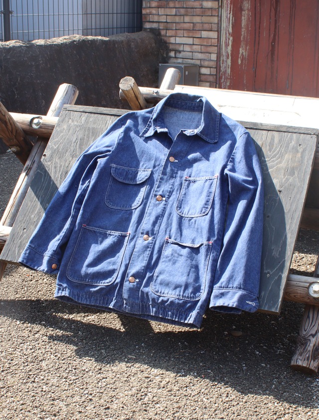 mint condition 1970s BLUE BELL denim cover all .