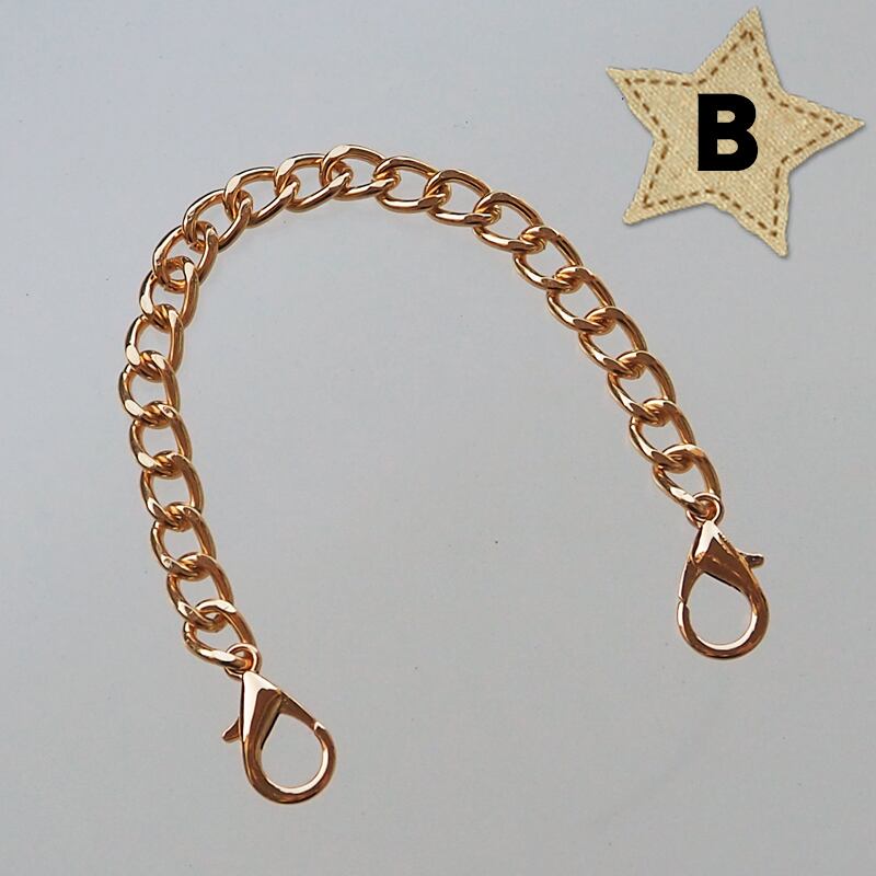 20.5cm 】 バッグチェーン シルバー ゴールド ストラップ