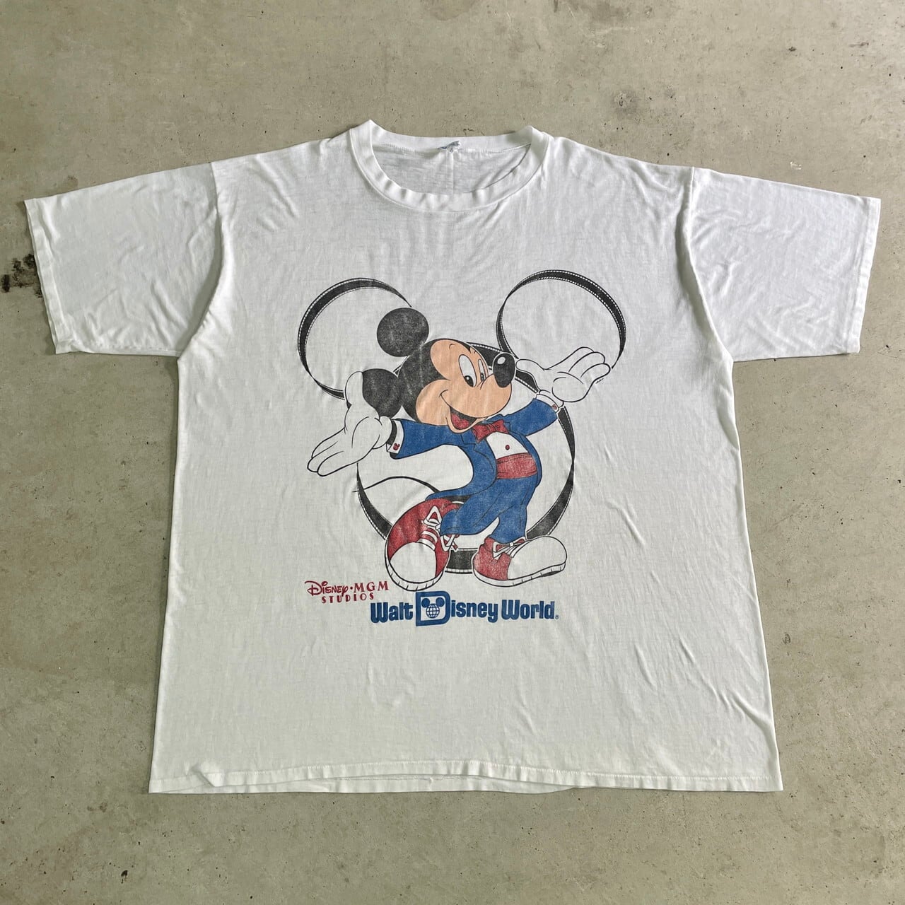 ビッグサイズ 80年代 Disney MICKEY MOUSE ミッキーマウス キャラクタープリントTシャツ メンズXXXL ヴィンテージ /eaa349820