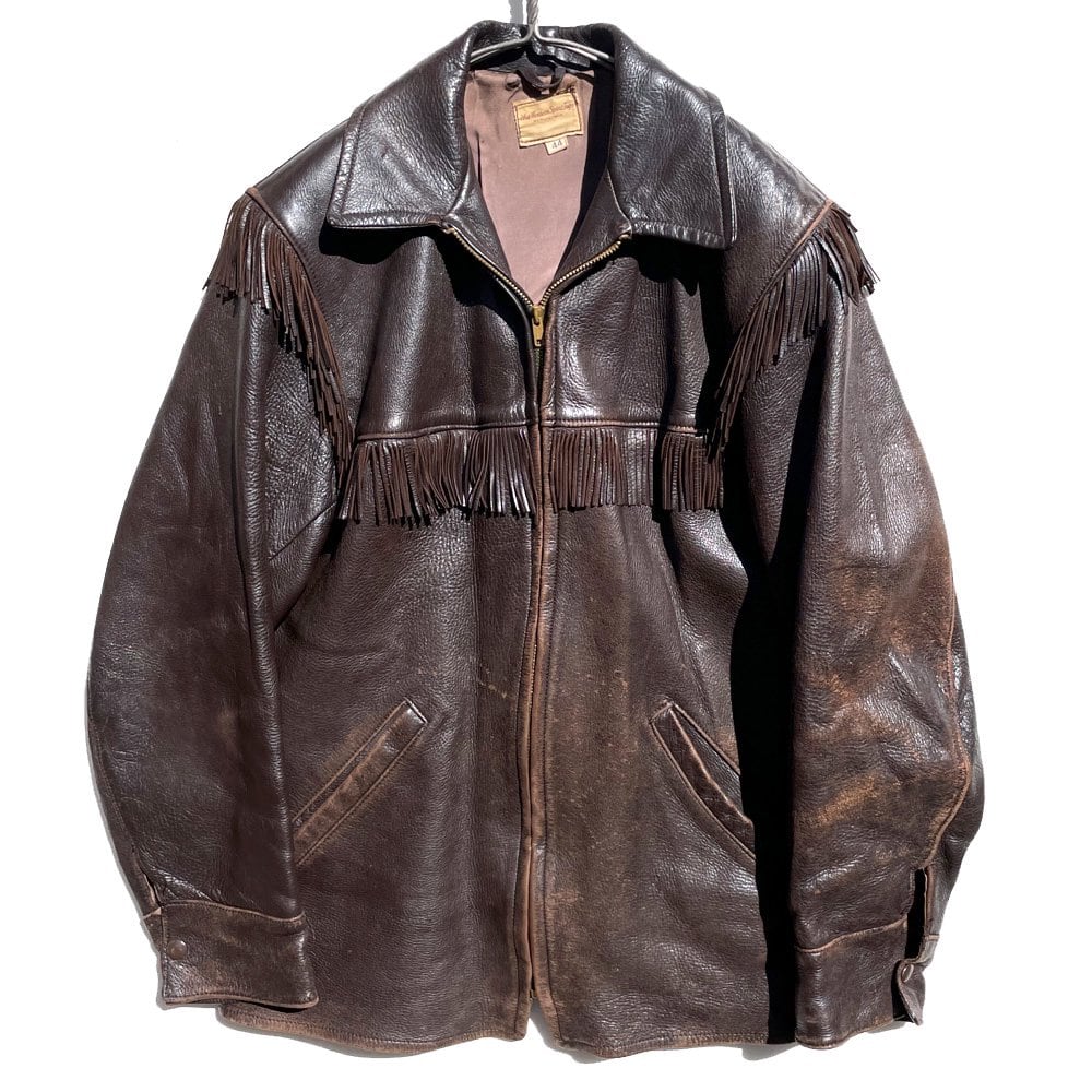 Mid Western Sport Tags] Deerskin Western Leather Jacket [1950s-] Vintage Leather  Jacket | beruf
