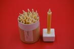 お米のろうそく＋陶器の燭台セット