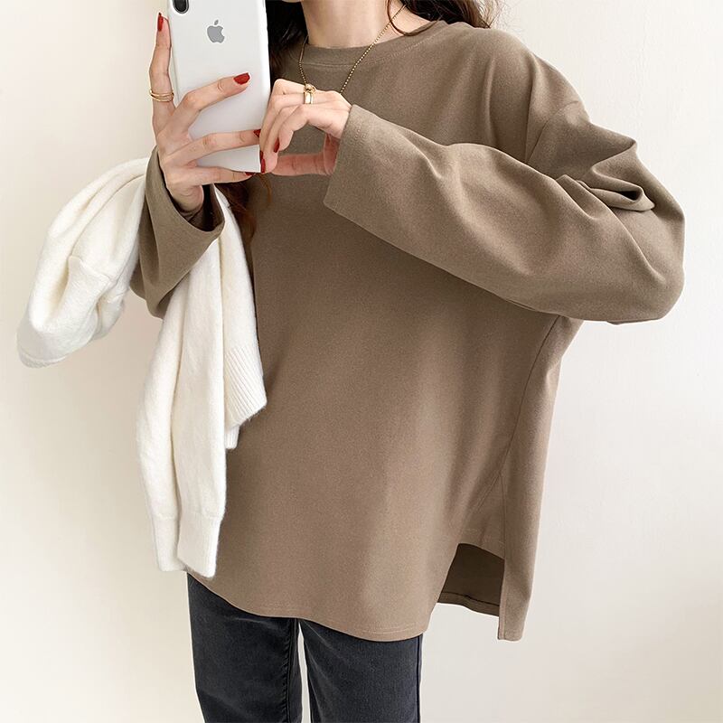 Cut and sew with side slits TO0563